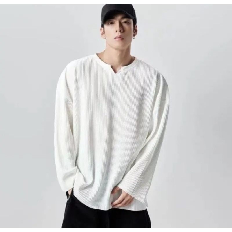 เสื้อ​แขน​ยาว​ ทรง​หลวม​ สไตล์​แฟชั่น​เกาหลี​ ดีไซน์​เท่​ๆ