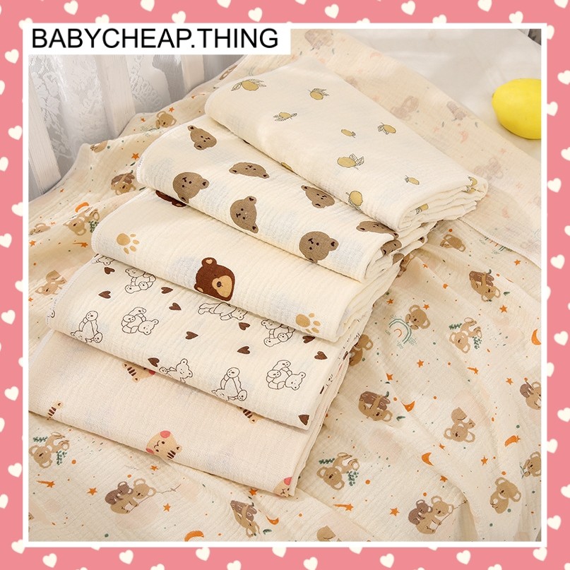 ผ้าอ้อมมัสลิน (Ab114) - 80*80 cm. ผ้านุ่มละมุน