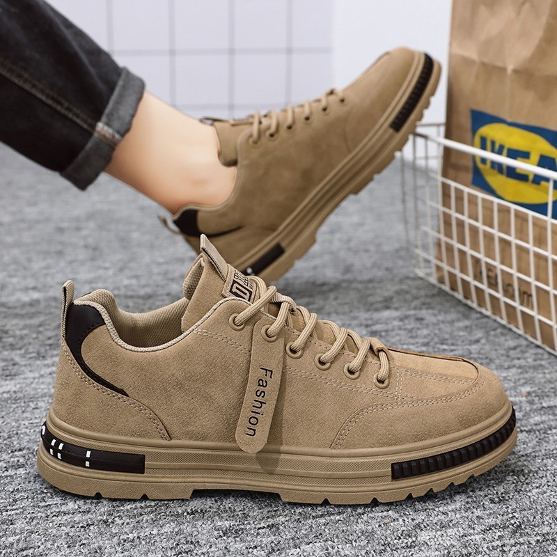 รองเท้าผ้าใบลำลองผู้ชาย พื้นหนา กันลื่น มี 3 สี ไซส์ 39-44