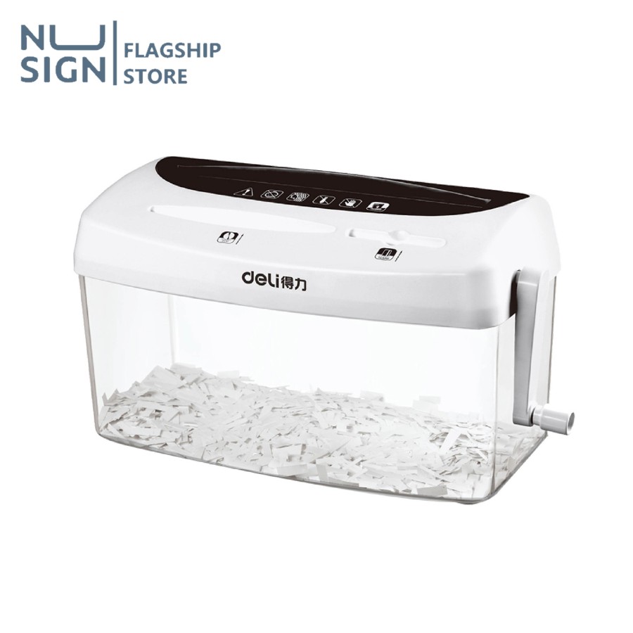 เครื่องย่อยเอกสาร เครื่องทำลายเอกสารด้วยมือ แบบด้ามจับ หมุนง่าย Paper Shredder